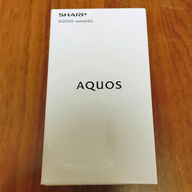 AQUOS(アクオス)の【新品未開封】SHARP AQUOS sense5G SH-M17 SIMフリー スマホ/家電/カメラのスマートフォン/携帯電話(スマートフォン本体)の商品写真