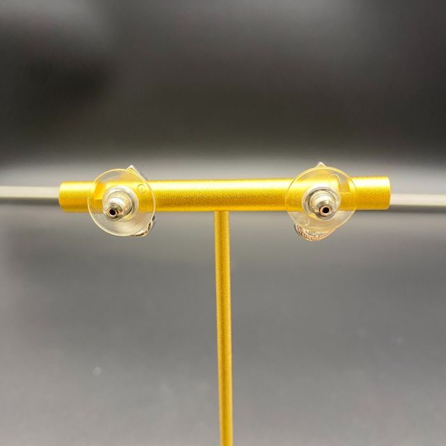 【美品】クリスチャンディオール ヴィンテージ ストーン ゴールド ピアス