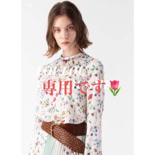 アルアバイル(allureville)のallureville♡ルルウィルビー【美品】人気完売フラワーボタニカルブラウス(シャツ/ブラウス(長袖/七分))