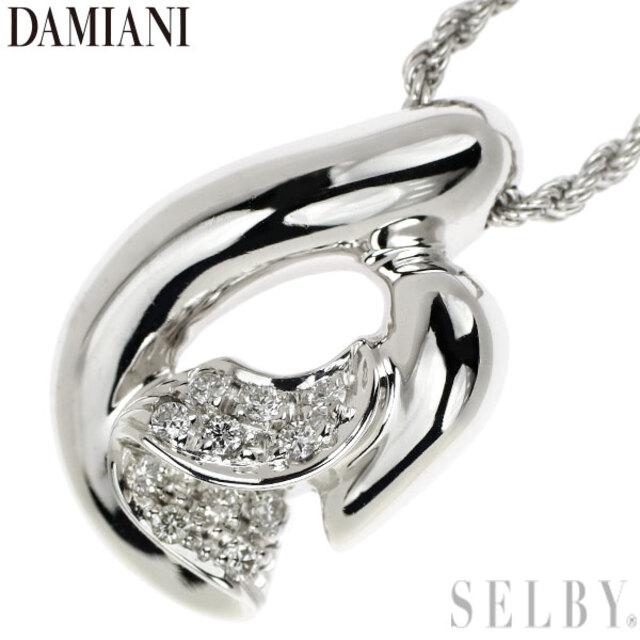 最高の品質の Damiani ペンダントネックレス ダイヤモンド K18WG ダミアーニ - ネックレス