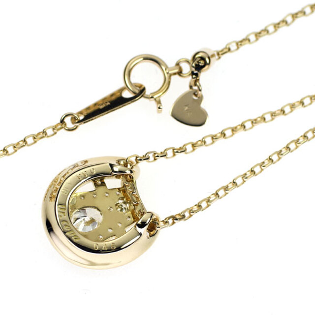 最高級 ドクターコパ K18YG 鳥居 馬蹄 D0.46ct 0.33ct ペンダントネックレス ダイヤモンド ネックレス