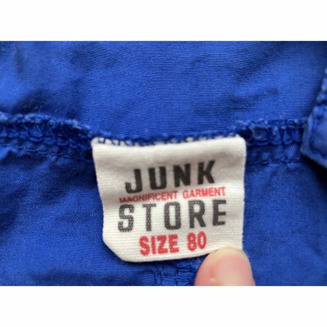 JUNK STORE(ジャンクストアー)のJUNK STORE  ジャンクストア★ジャケットジャンパー★紺青/★綿100% キッズ/ベビー/マタニティのベビー服(~85cm)(ジャケット/コート)の商品写真