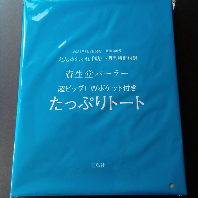 SHISEIDO (資生堂)(シセイドウ)の大人のおしゃれ手帖 7月号 資生堂パーラー たっぷりトート レディースのバッグ(トートバッグ)の商品写真