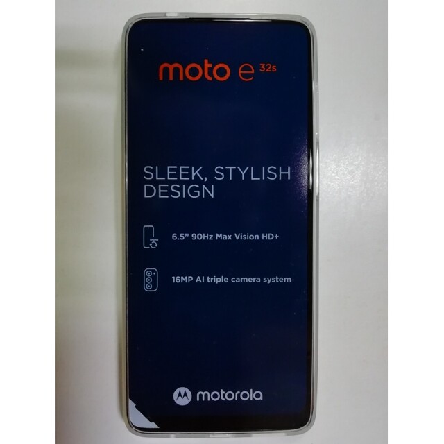 Motorola(モトローラ)のMOTOROLA スマートフォン moto e32s ミスティシルバー PAU1 スマホ/家電/カメラのスマートフォン/携帯電話(スマートフォン本体)の商品写真