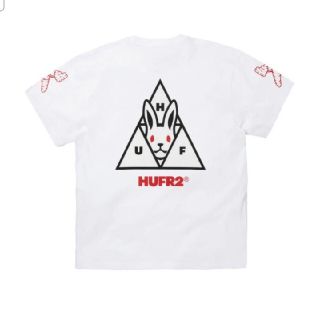 【Lサイズ】FR2 HUF コラボ Tシャツ ホワイト 新品未使用(Tシャツ/カットソー(半袖/袖なし))