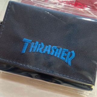 スラッシャー(THRASHER)のTHRASHER ウォレット 財布 3つ折り ブルー(折り財布)