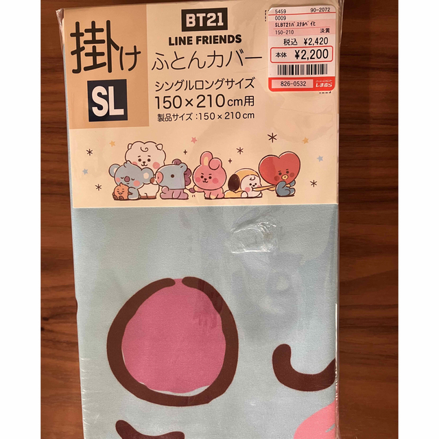 BT21(ビーティーイシビル)のbt21 掛け布団カバー エンタメ/ホビーのタレントグッズ(アイドルグッズ)の商品写真