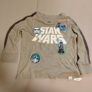 ギャップキッズ(GAP Kids)のGAP　STAR WARS　ロンT　カーキ色(Tシャツ/カットソー)