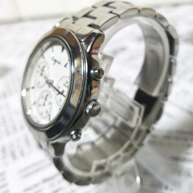 agnes b. - 【美品】 アニエスベー レディース腕時計 クロノグラフ 