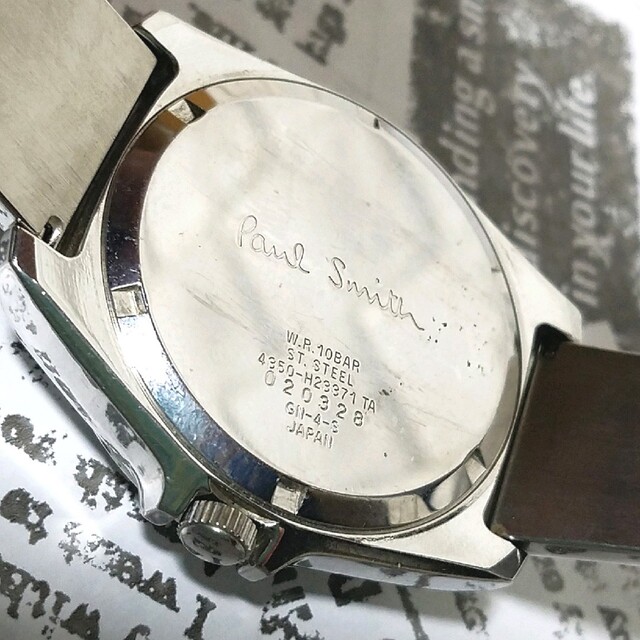 【美品】ポールスミス 時計 ファイブアイズ 電池交換済 シルバー
