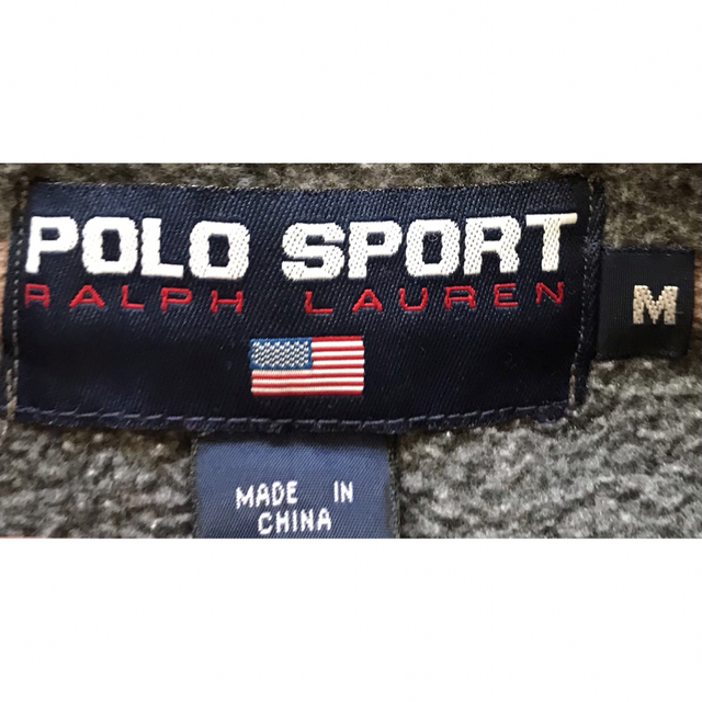 万能アイテム POLOワッペン 90s POLO SPORT フリースジャケット