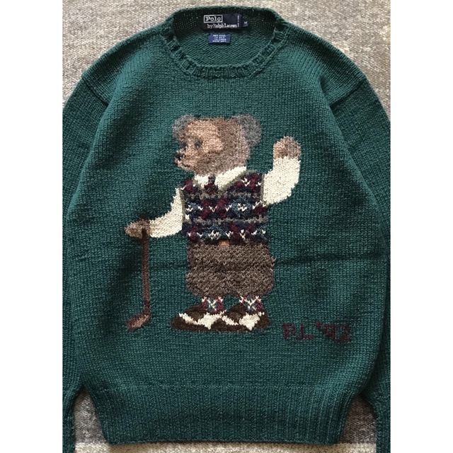 希少☆ポロベアラルフ好き必見! リメイク POLO BEAR  SWEAT