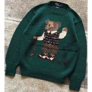 ポロラルフローレン(POLO RALPH LAUREN)の幻 可愛すぎるポロベア RL'92 92年製 ラルフローレン ニットセーター M(ニット/セーター)