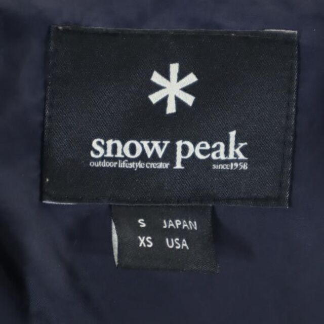 スノーピーク ダウンジャケット S 紺 snowpeak レディース   【230127】