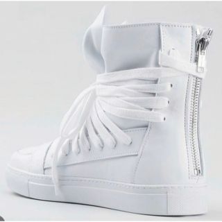 クリスヴァンアッシュ(KRIS VAN ASSCHE)の【新品】KRISVANASSCHE マルチレースレザースニーカー ブーツ(スニーカー)