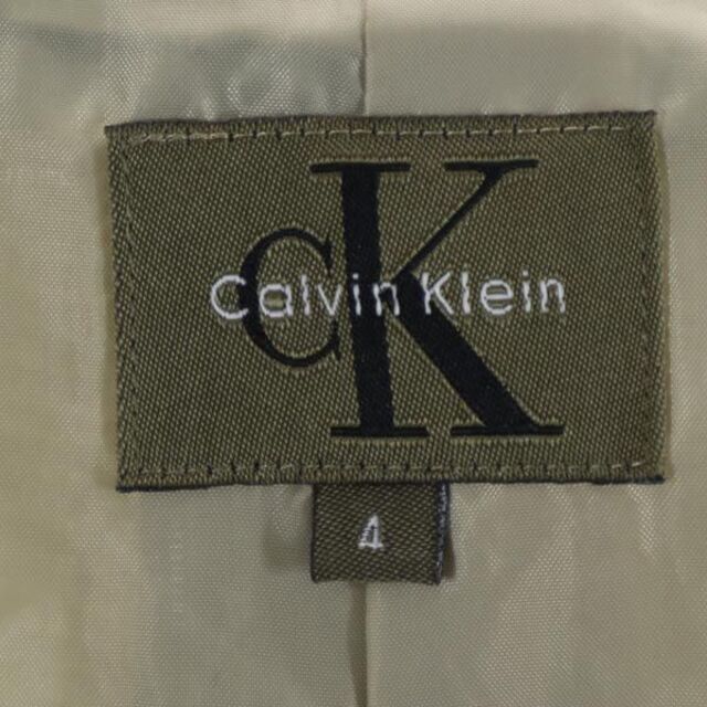 Calvin Klein(カルバンクライン)のカルバンクライン ステンカラー コート 4 カーキ Calvin Klein レディース 【中古】  【230127】 レディースのジャケット/アウター(ロングコート)の商品写真