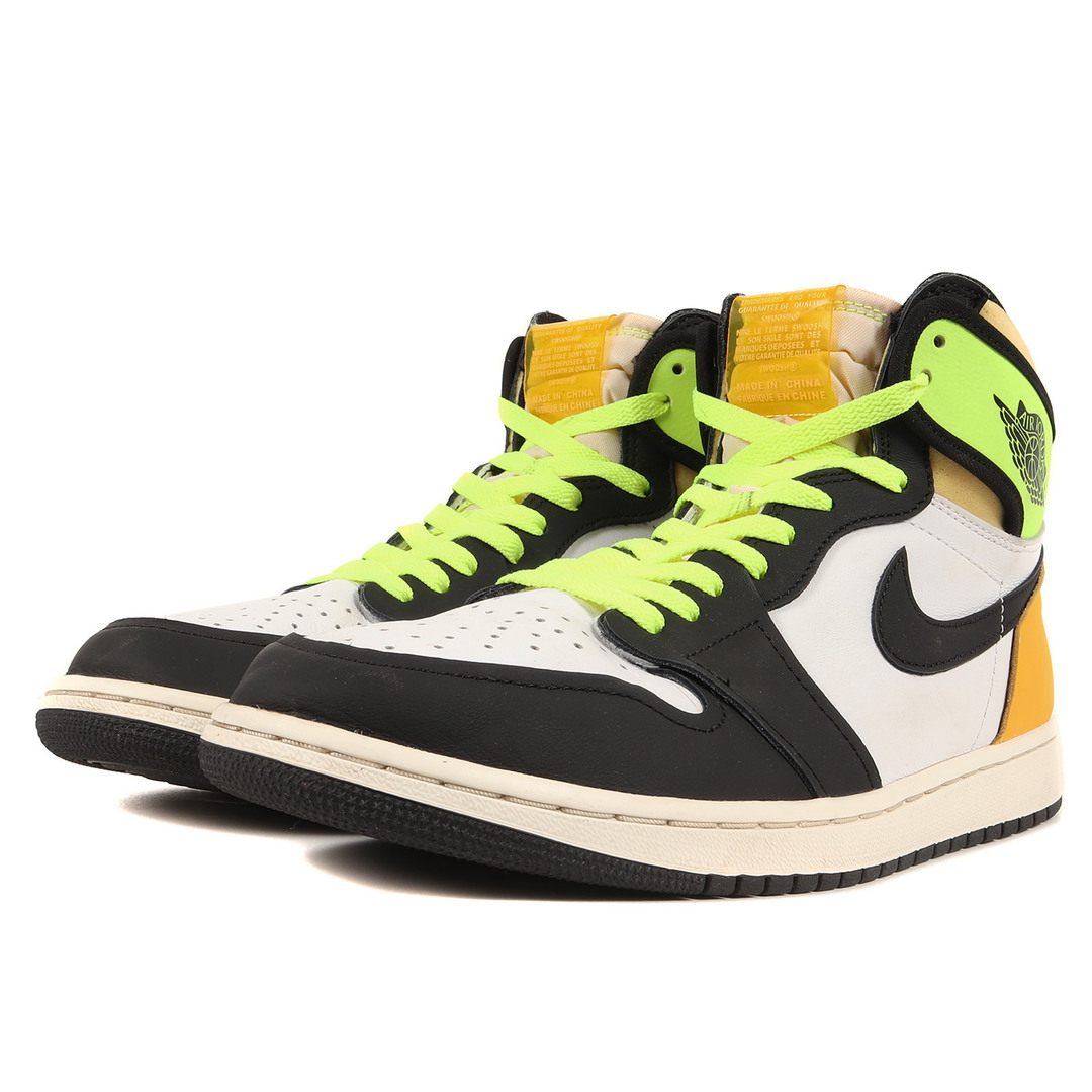 NIKE ナイキ AIR JORDAN RETRO HIGH OG VOLT GOLD (555088-118) 2020年 エアジョーダン1 レトロ ハイ ボルト ゴールド ホワイト ブラック ボルト サイズ:US10.5 28.5cm スニーカー【メンズ】【中古】 激安本物 Jordan ジョーダン メンズ スニーカー サイズ US_10.5(28.5cm) White Metallic Gold