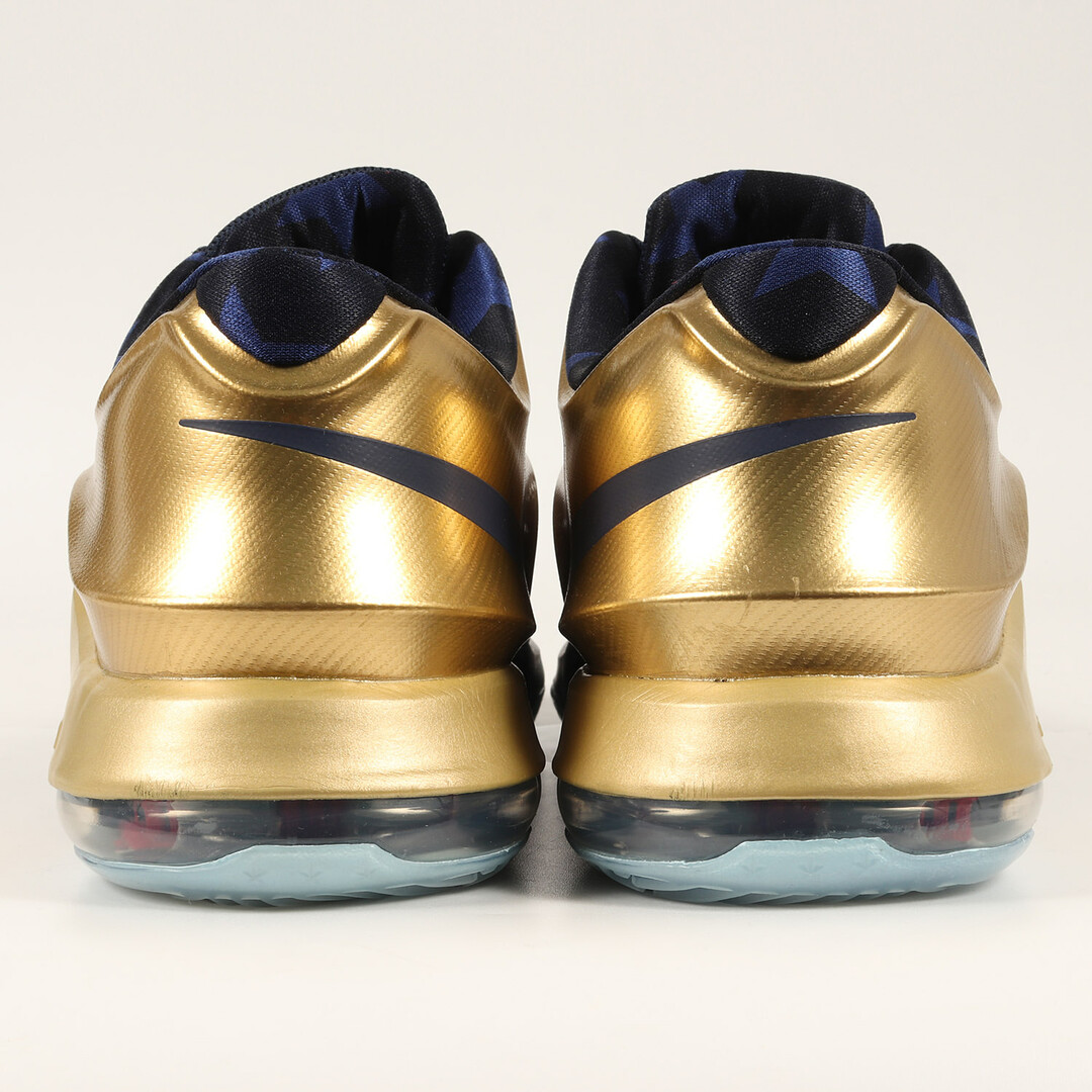 NIKE(ナイキ)のNIKE ナイキ スニーカー サイズ:28.0cm KD 7 PRM GOLD MEDAL (706858-476) 2014年 ケビン・デュラント プレミアム ゴールドメダル ミッドナイトネイビー メタリックゴールド US10 シューズ 靴【メンズ】 メンズの靴/シューズ(スニーカー)の商品写真