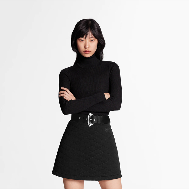 LOUIS VUITTON - ルイヴィトン キルテッドジャージースカート LOUIS VUITTON - ルイヴィトン キルテッドジャージースカート