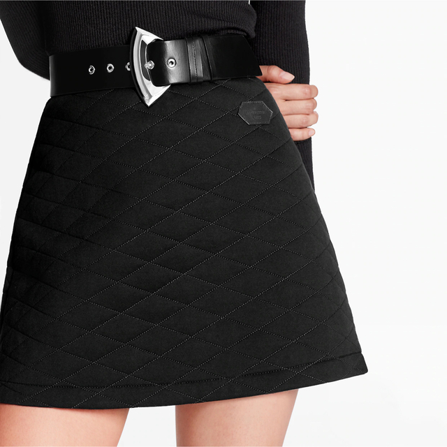 LOUIS VUITTON - ルイヴィトン キルテッドジャージースカート LOUIS VUITTON - ルイヴィトン キルテッドジャージースカート