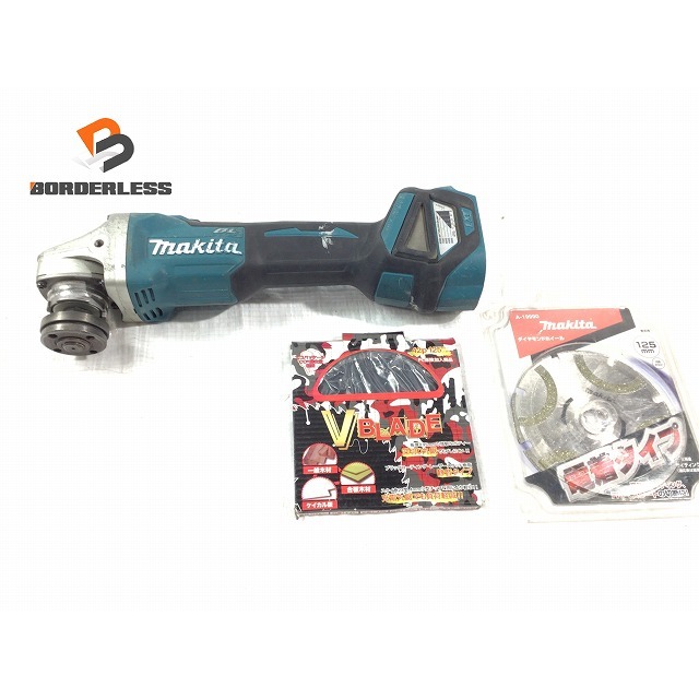 ☆中古品 おまけの替刃2枚付♪☆makita マキタ 18V 125mm充電式ディスクグラインダ GA512D 本体のみ ディスクグラインダー 研磨  研削 65413 【冬バーゲン☆】 9180円