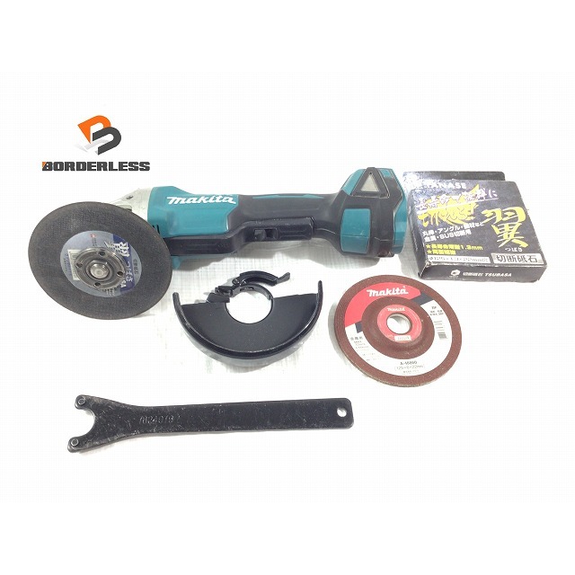 ☆品☆makita マキタ 18V 125mm 充電式ディスクグラインダ GA508D 本体のみ 替刃おまけ 研磨機 研削 切削 64675