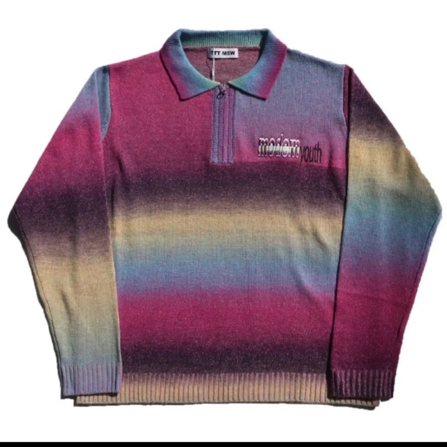 ttt_msw knit polo ニットポロ