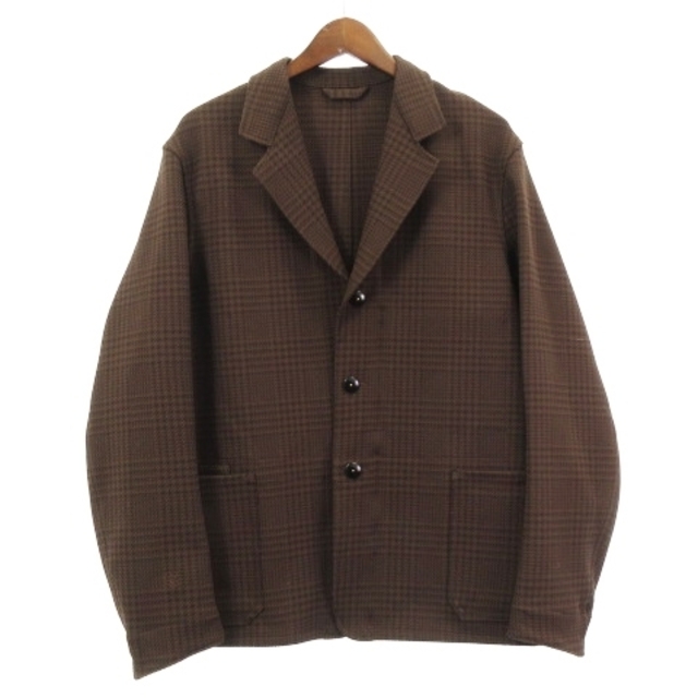 COLONY CLOTHING テーラードジャケット グレンチェック 茶 48のサムネイル