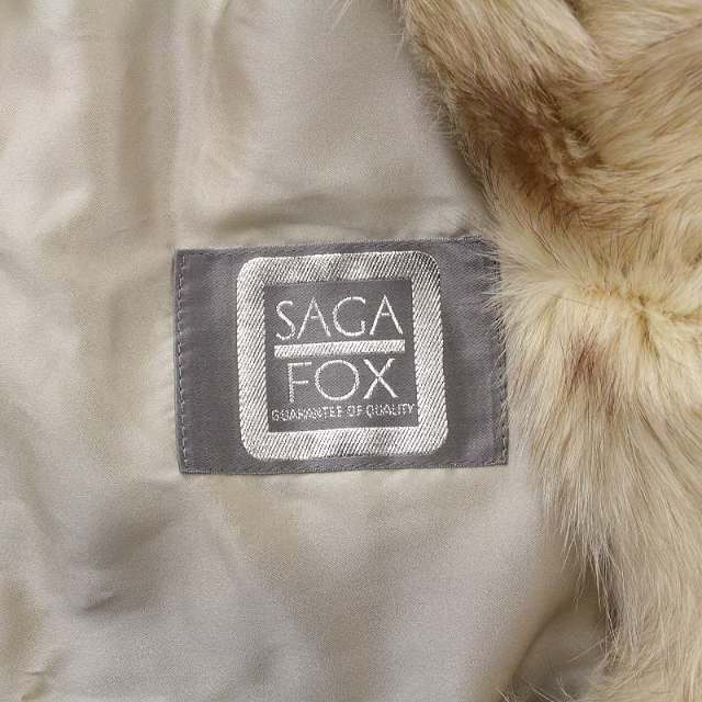 【美品】SAGA FOX サガフォックス ブルーフォックス ホワイトファーコート