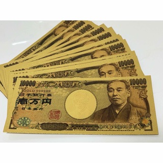 【30枚】高品質、超キラキラ金箔一万円！ 2023初夢！新年金運、財運UP ！！(長財布)