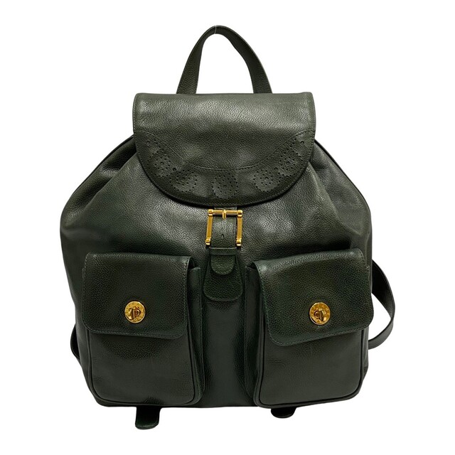 超歓迎】 Tiffany g1513 リュックサック グリーン グリーン レザー