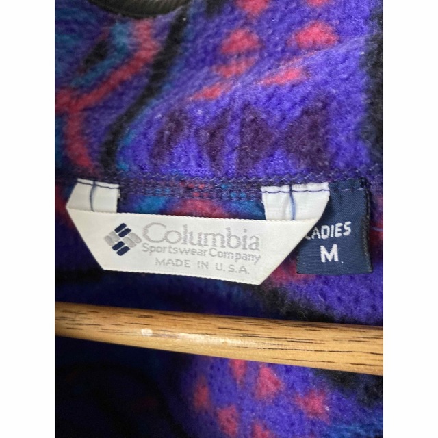 Columbia(コロンビア)のサヨ様専用　Columbia コロンビア　フリース　USA製　90's古着 レディースのジャケット/アウター(ブルゾン)の商品写真