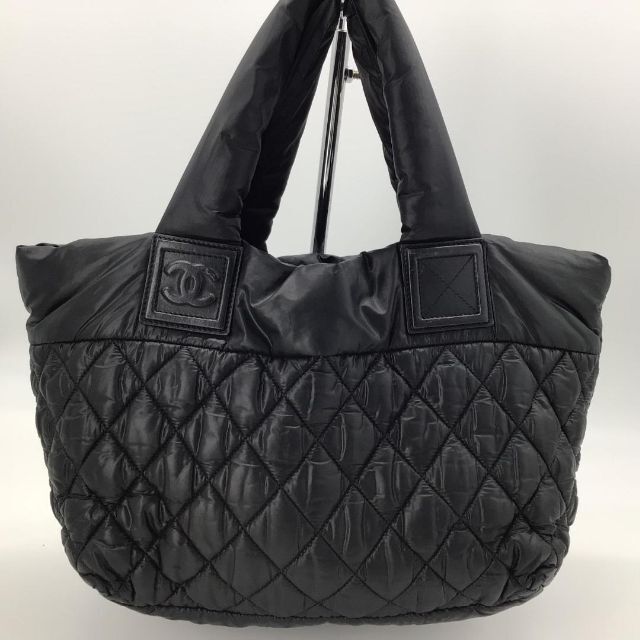 CHANEL シャネル コココクーンPM ハンドバッグ ブラック ナイロン-