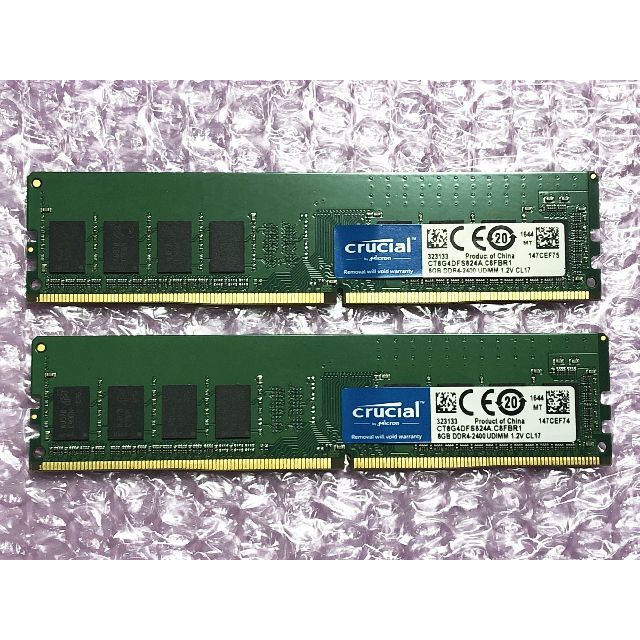 Crucial CT8G4DFS824A DDR4 8GB×2／M10