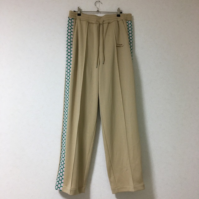 22AW TTT_MSW jersey flower ワイド ジャージ パンツ 今年の新作から