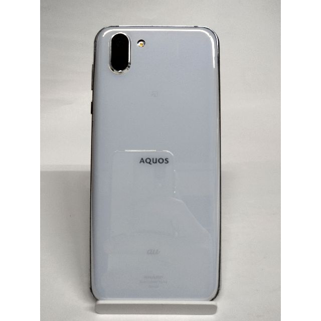 SHARP(シャープ)のAQUOS R2 SHV42 ﾌﾟﾗﾁﾅﾎﾜｲﾄ SIMﾛｯｸ解除済み スマホ/家電/カメラのスマートフォン/携帯電話(スマートフォン本体)の商品写真