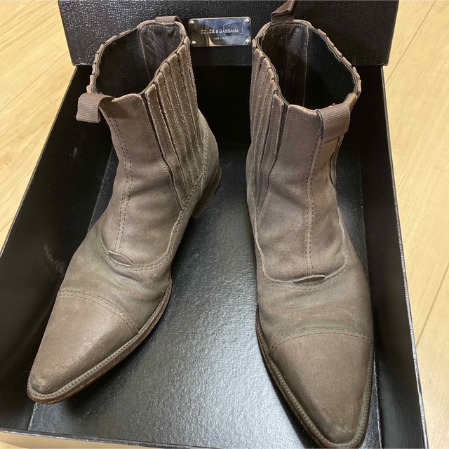 DOLCE&GABBANA 本革 ブーツ メンズ 26〜27.5cm 【年中無休】 9702円