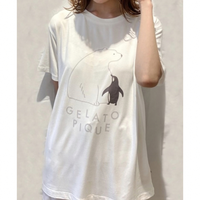 gelato pique(ジェラートピケ)のジェラートピケ、Tシャツ レディースのトップス(Tシャツ(半袖/袖なし))の商品写真