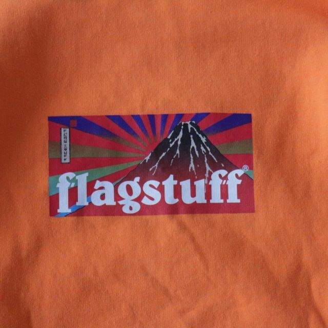 F-LAGSTUF-F(フラグスタフ)のフラグスタフ  FLAGSTUFF スウェット 日章 刺繍 オレンジ L メンズのトップス(スウェット)の商品写真