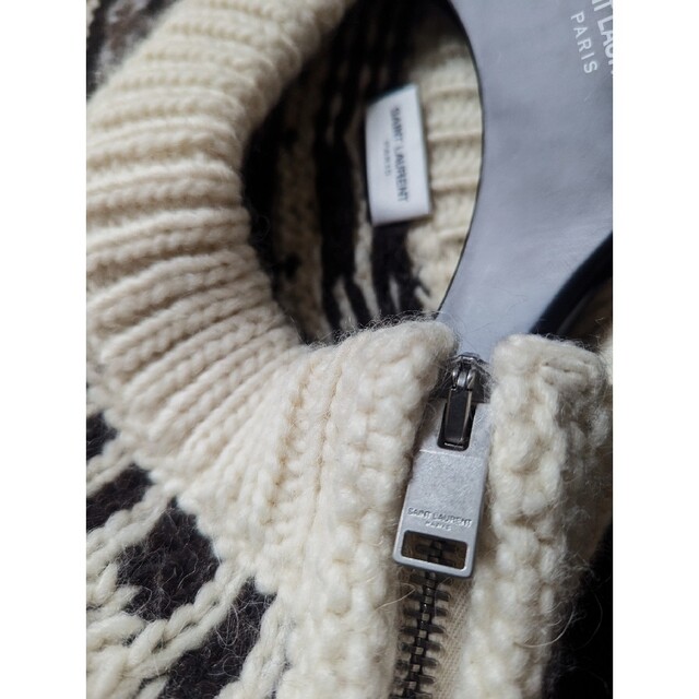 名作 2013AW サンローラン·パリ カシミアブレンド ノルディック ニット