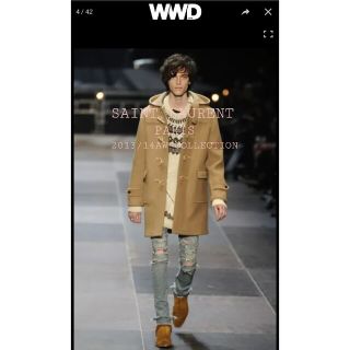 名作 2013AW サンローラン·パリ カシミアブレンド ノルディック ニット
