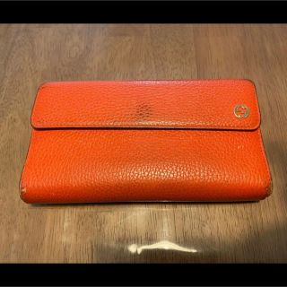 グッチ(Gucci)の値下げ SALE！GUCCI グッチ　長財布　オレンジ(財布)