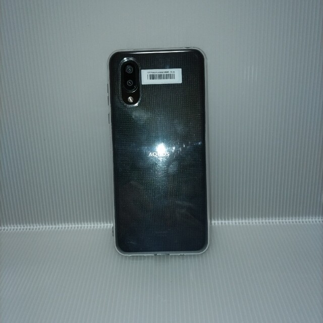 AQUOS(アクオス)のシャープ　アクオスセンス3プラス　クリアケース付き　ブラック スマホ/家電/カメラのスマートフォン/携帯電話(その他)の商品写真