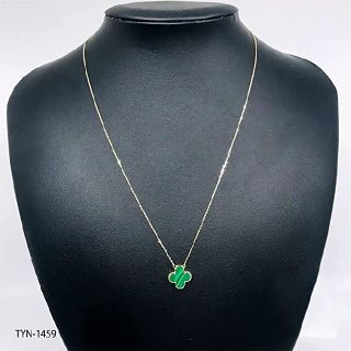 K18 YG 日本製  Malachite Flower  ネックレス(ネックレス)