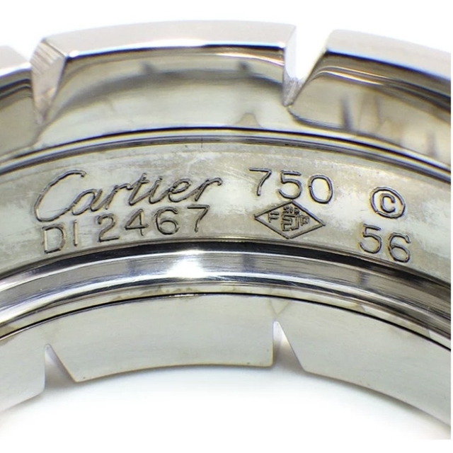 Cartier(カルティエ)のカルティエリング　タンクフランセーズLM　18金WG 15.5号#56 レディースのアクセサリー(リング(指輪))の商品写真