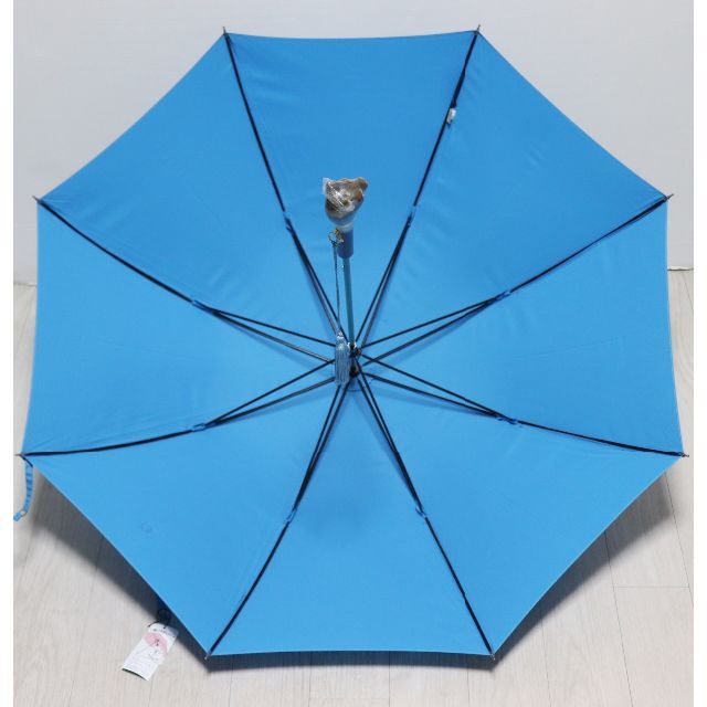 KEITA MARUYAMA TOKYO PARIS(ケイタマルヤマ)の新品タグ付き【ケイタマルヤマ】イタリア製 木製持ち手可愛いネコ 長傘 雨傘 レディースのファッション小物(傘)の商品写真