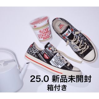 コンバース(CONVERSE)の限定 コンバースオールスター カップヌードルコラボスニーカー 25.0cm 新品(スニーカー)