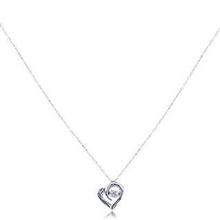 K18 WG Swirl Heart Swing Diamond  ネックレス(ネックレス)