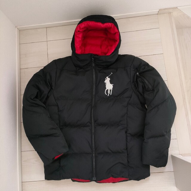 Ralph Lauren ビッグポニー ダウン 黒 XL 160 170 | フリマアプリ ラクマ