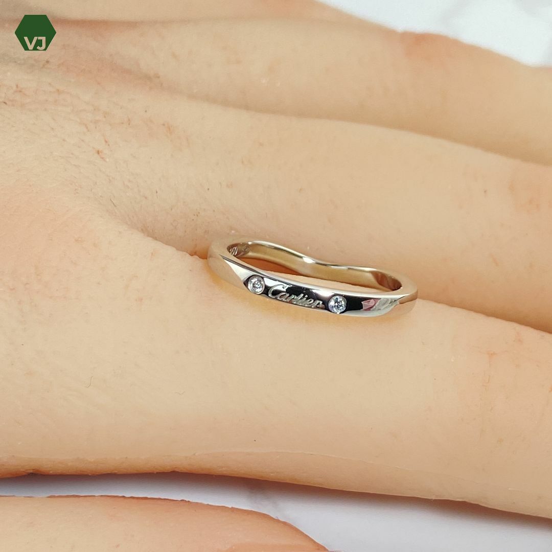 Cartier - 【19-3】【CARTIER】バレリーナカーブウェディング3P Cartier - 【19-3】【CARTIER】バレリーナカーブウェディング3P